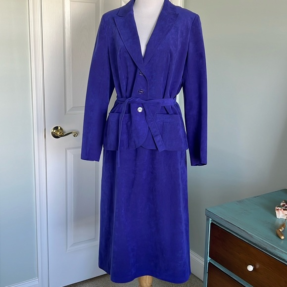 Vintage 80’s Charles Klein UltraSuede Suit - Picture 1 of 11